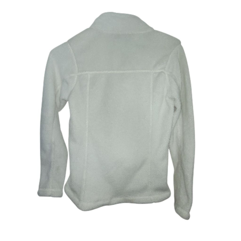 Women's Patagonia Off-White Fleece Snap-T Pullover Sweatshirt XS - Picture 3 of 7